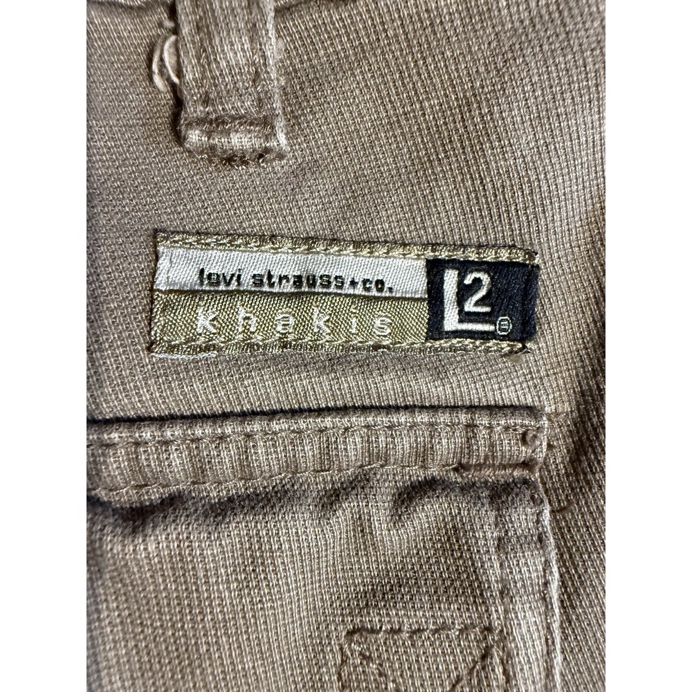 Vintage Levi's L2 Cargo Shorts Mens Size 38x12 Khaki Baggy Loose Fit 1999 Y2K‎ - Picture 13 of 14